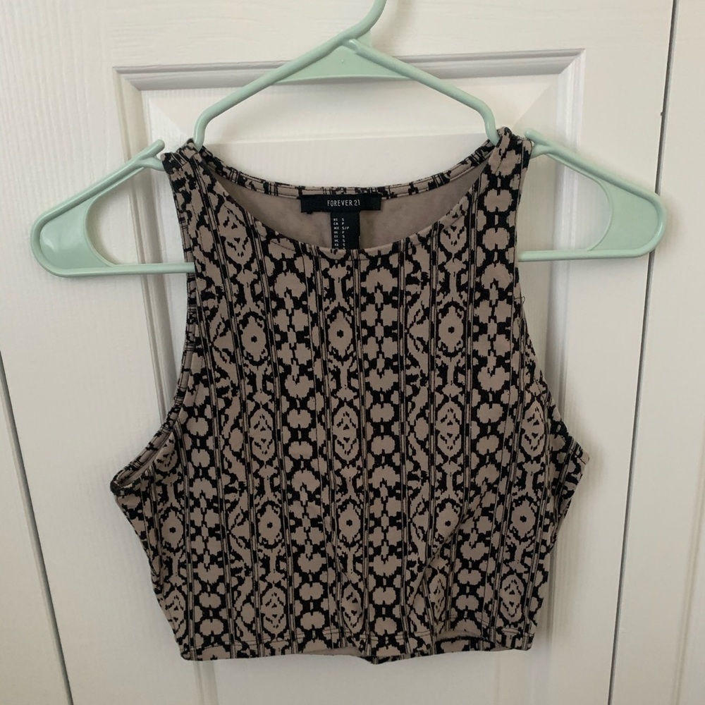 forever 21 Aztec-print halter crop top